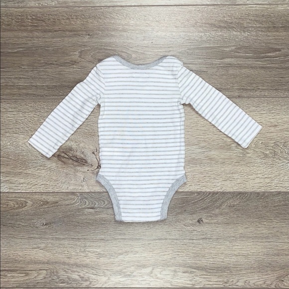 Lamaze Organic Long Sleeve Onesie Bundle 6 Months Gray Bears - Picture 9 of 14